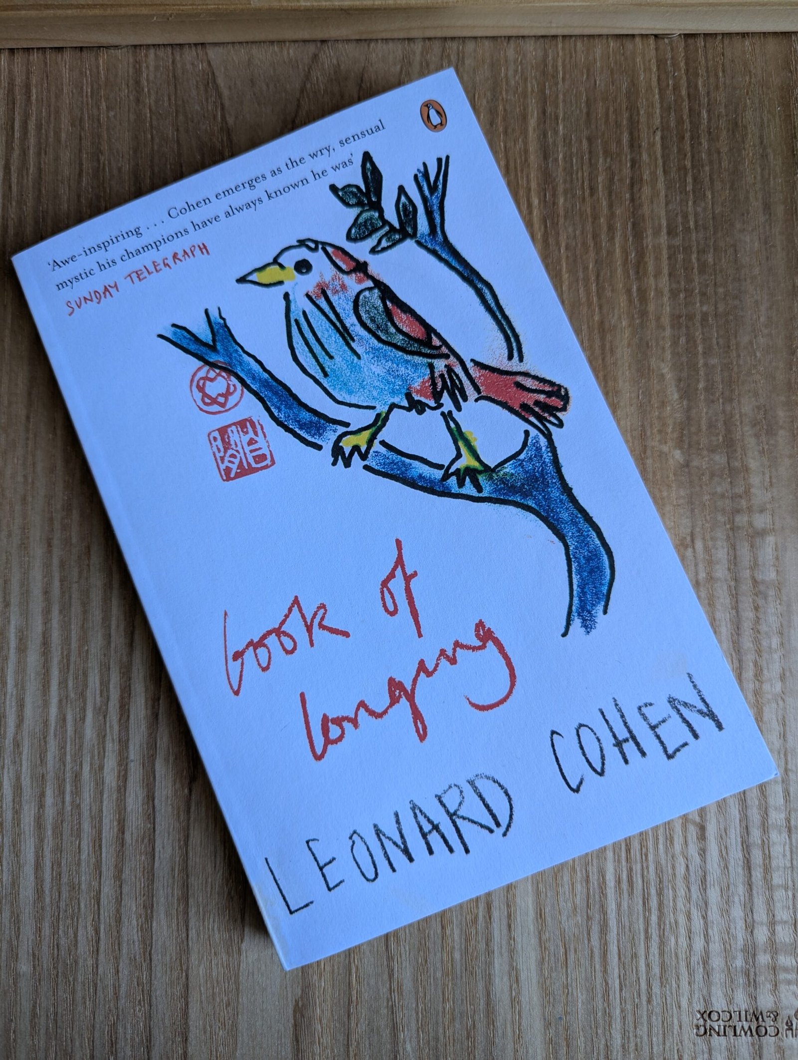 Leonard Cohen. Book of Longing poetry collection
